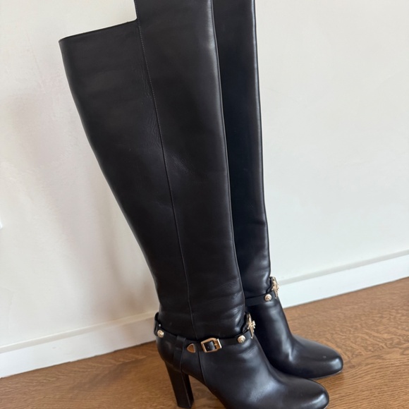 VERSACE HIGH HEELS BOOTS OVER THE KNEE - Picture 2 of 8